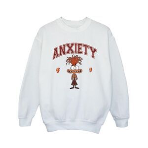 Inside Out 2 Girls Anxiety Collegiate Sweatshirt / White